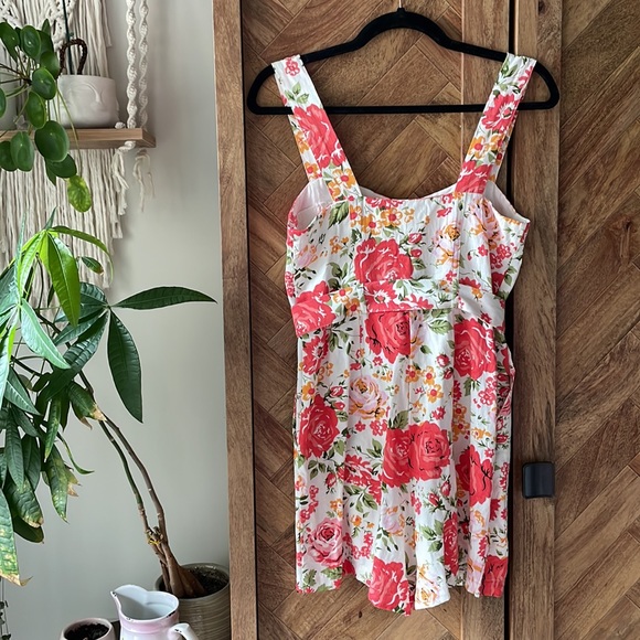 Mango Flower Short Jumpsuit 🌹 • Size Small - Picture 5 of 11